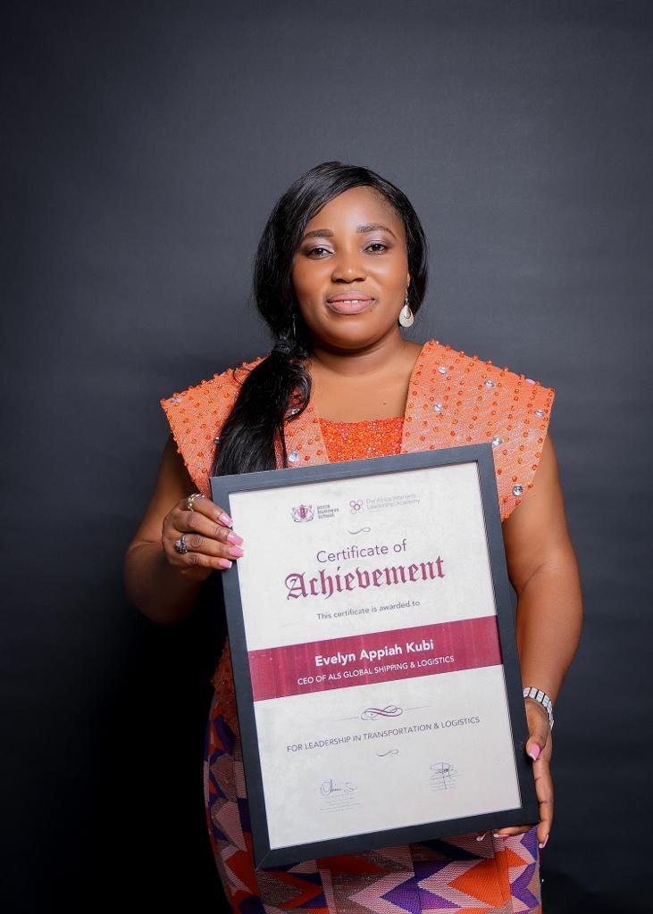 ALS Global Shipping and Logistics CEO, Madam Evelyn Tetteh honored at the maiden edition Ladies in Leadership Award